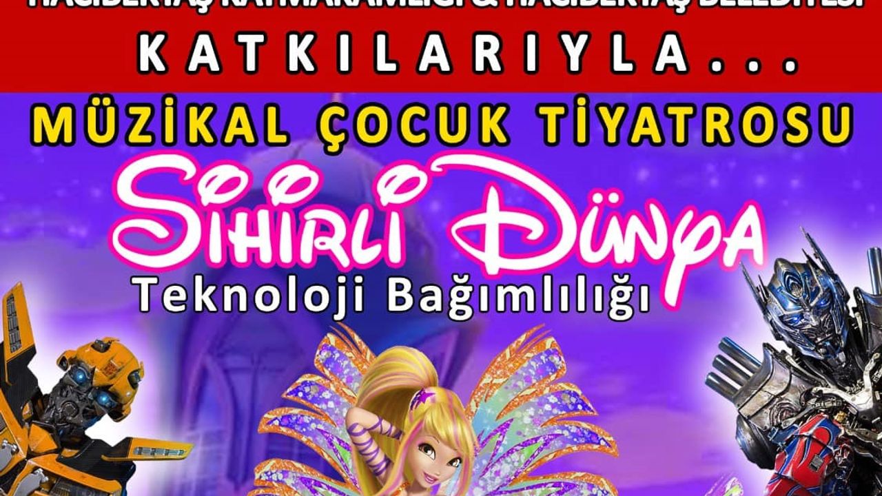 Müzikal Çocuk Tiyatrosu 28 Aralık'ta Hacıbektaş'ta Olacak