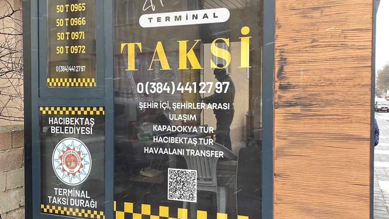 Hacıbektaş Belediyesi Terminal Taksi Durağı'nı yeniledi!