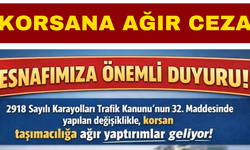 Hacıbektaş Esnaf Odası’ndan Korsan Taşımacılık Uyarısı