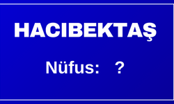 2025 Yılı Hacıbektaş Nüfusu Açıklandı