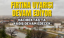 Hacıbektaş'ta Fırtına Uyarısı Devam Ediyor!