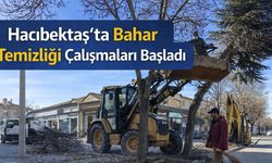 Hacıbektaş’ta Bahar Temizliği Çalışmaları Başladı