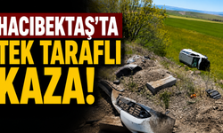 Hacıbektaş’ta Bir Bayram Kazası Daha: Araç Şarampole Yuvarlandı, 1 Kişi Yaralandı