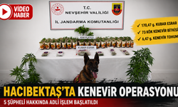 Hacıbektaş'ta Kenevir Operasyonu: 5 Şüpheli Hakkında İşlem Başlatıldı