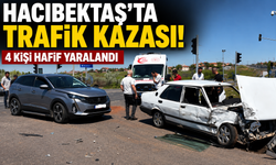 Hacıbektaş’ta Trafik Kazası: 4 Kişi Hafif Yaralandı