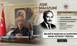 Hacıbektaş’ta Mahzuni Şerif Anması İçin Başkan Ali Kaim’den Video Mesaj