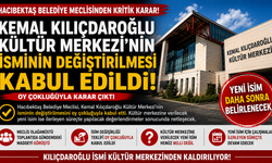 Kemal Kılıçdaroğlu Kültür Merkezi’nin İsminin Değiştirilmesi Kabul Edildi
