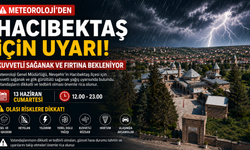 Meteoroloji’den Hacıbektaş İçin Kuvvetli Sağanak ve Fırtına Uyarısı