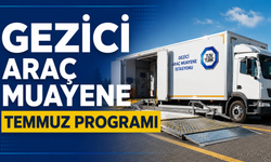 Tüvtürk Gezici Araç Muayene İstasyonu Temmuz Ayı Hacıbektaş Programı