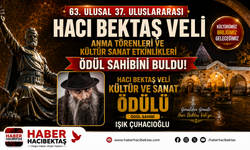 63. Ulusal, 37. Uluslararası Hacı Bektaş Veli Anma Törenleri’nde Kültür ve Sanat Ödülü Işık Çuhacıoğlu’nun