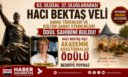 Hacı Bektaş Veli Akademik Araştırmalar Ödülü Bedriye Poyraz’a Verilecek