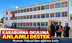 Numan Yüksel’den Karaburna Köyü Okuluna Anlamlı Destek