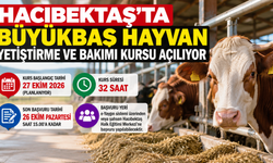 Hacıbektaş’ta Büyükbaş Hayvan Yetiştirme ve Bakımı Kursu Açılıyor