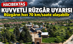 Hacıbektaş İçin Fırtına Uyarısı: Rüzgârın Hızı 70 Kilometreye Ulaşabilir