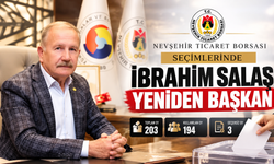 Nevşehir Ticaret Borsası’nda İbrahim Salaş Yeniden Başkan