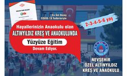 Altınyıldız Kreş ve Anaokulunda Yüzyüze Eğitim Devam Ediyor