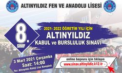 ALTINYILDIZ İL GENELİ 8.SINIFLAR KABUL VE BURSLULUK SINAVINA YOĞUN İLGİ