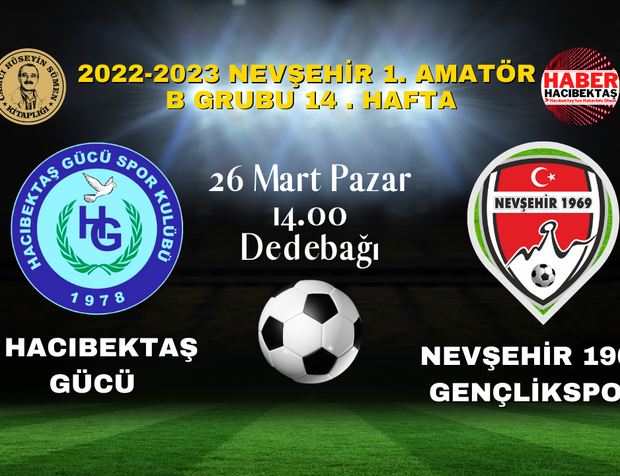 Hacıbektaş Gücü ligin son maçında Nevşehir 1969 Gençlikspor ile karşılaşacak