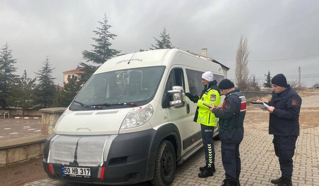 Okul Servis Araçları Denetimi Gerçekleştirildi