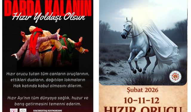 Hacıbektaş’ta Hızır Orucu Mesajları