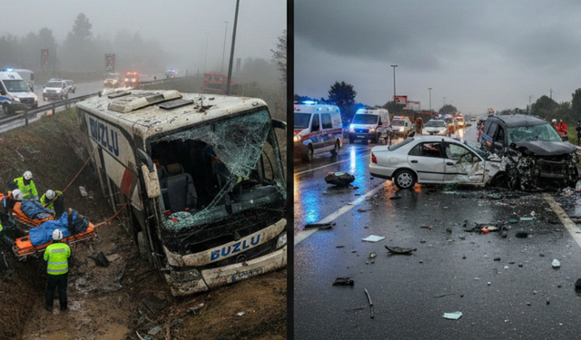 İki Büyük Kazada 16 Ölü, Onlarca Yaralı!