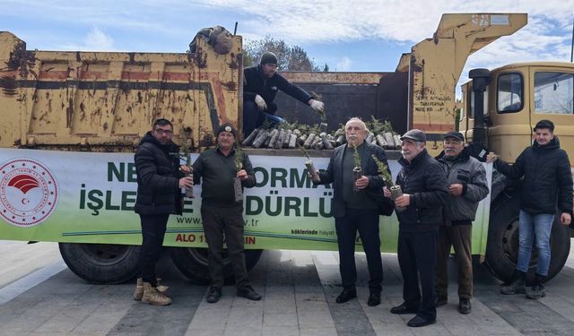 Hacıbektaş’ta 4 Bin Fidan Vatandaşlara Dağıtıldı