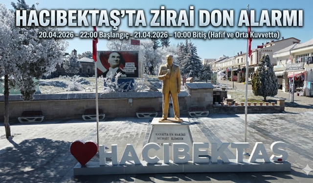 Hacıbektaş'ta Zirai Don Alarmı: Üreticiler Dikkat!