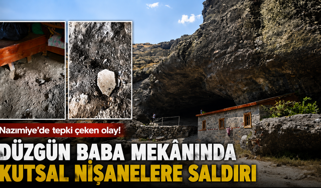 Düzgün Baba Mekânı’nda Kutsal Nişaneler Tahrip Edildi