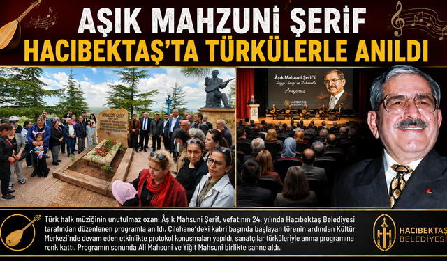 Âşık Mahsuni Şerif, Hacıbektaş’ta Türkülerle Anıldı
