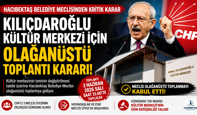 Hacıbektaş Belediye Meclisi Olağanüstü Toplanıyor