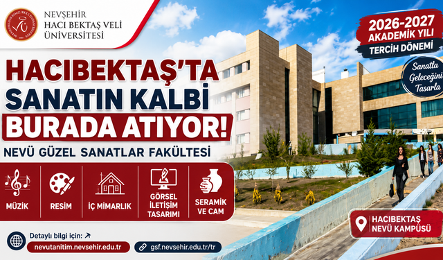Hacıbektaş’taki NEVÜ Güzel Sanatlar Fakültesi 2026-2027 Tercih Dönemi İçin Bölümlerini Tanıttı
