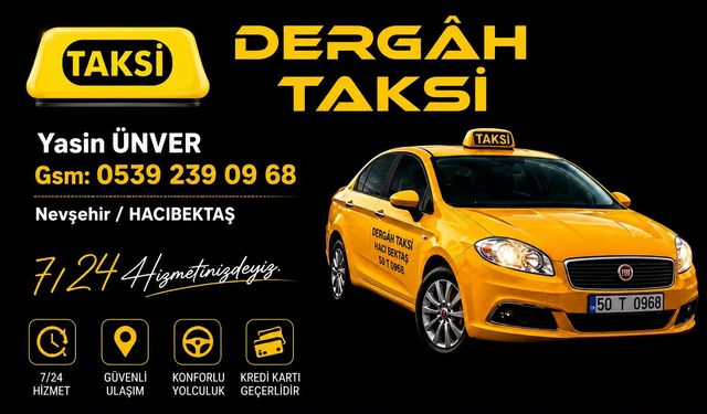 Hacıbektaş’ta Dergâh Taksi Ailesine Yeni İsim: Yasin Ünver Göreve Başladı