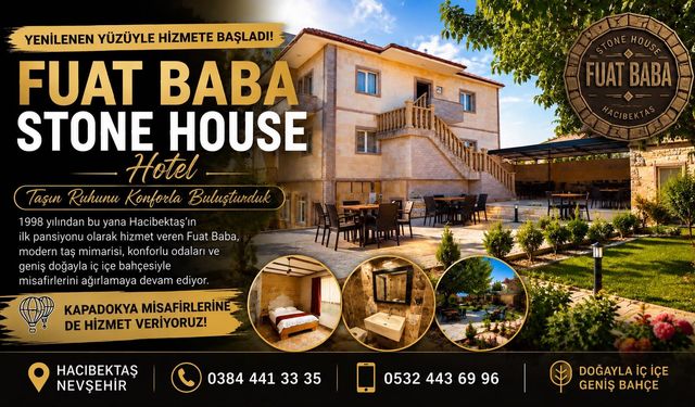 Fuat Baba Stone House Hotel Yenilenen Yüzüyle Hizmete Başladı