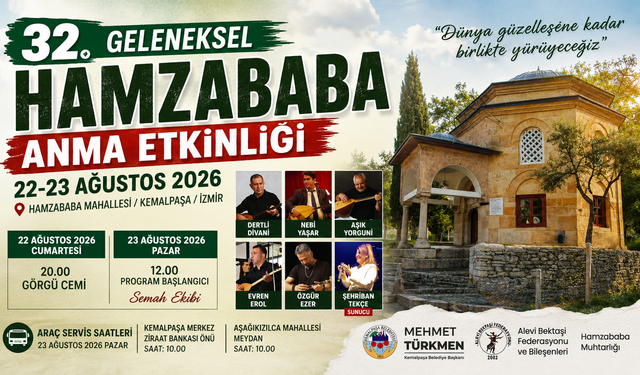 32. Geleneksel Hamzababa Anma Etkinliği 22-23 Ağustos’ta Gerçekleştirilecek