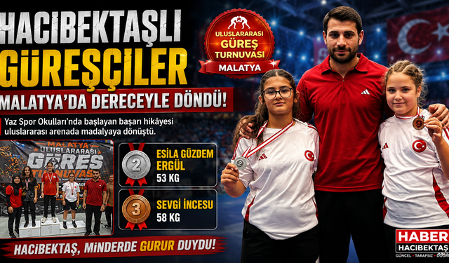 Hacıbektaşlı Genç Güreşçiler Malatya’dan Dereceyle Döndü