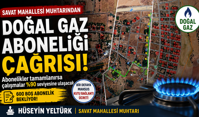 Muhtar Yeltürk: Abonelikler Tamamlanırsa Doğal Gaz Çalışmaları Hızlanacak