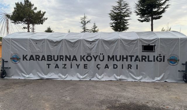 Karaburna Köyü’ne Katlanabilir Taziye Çadırı Kazandırıldı