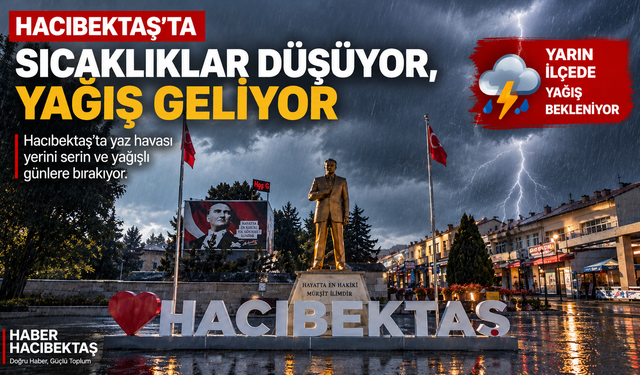 Hacıbektaş’ta Sıcaklıklar Düşüyor, Yağış Geliyor