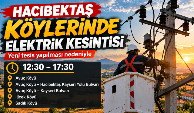 Hacıbektaş Köylerinde Elektrik Kesintisi
