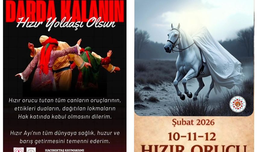 Hacıbektaş’ta Hızır Orucu Mesajları