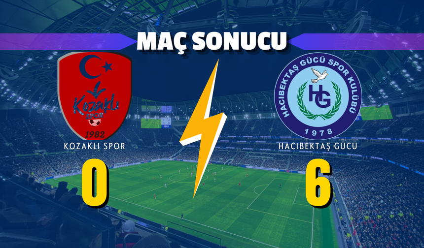 Hacıbektaş Gücü’nden Kozaklı Deplasmanında Farklı Galibiyet