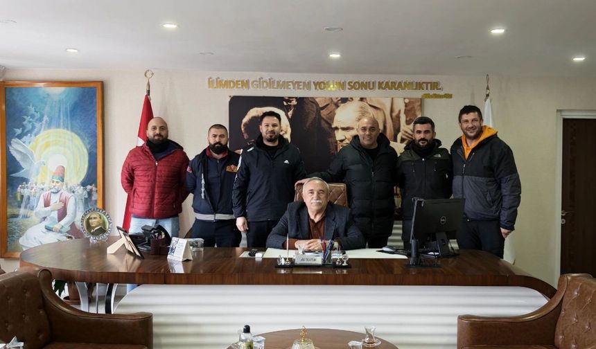 Hacıbektaş Gücü Spor Kulübü’nden Belediye’ye Ziyaret