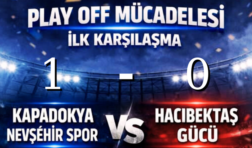Play-Off’ta İlk Maç Kapadokya Nevşehirspor’un, Rövanş Hacıbektaş’ta
