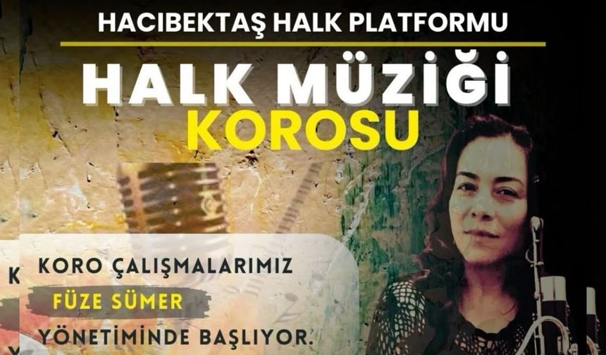 Hacıbektaş’ta Halk Müziği Korosu Kuruluyor