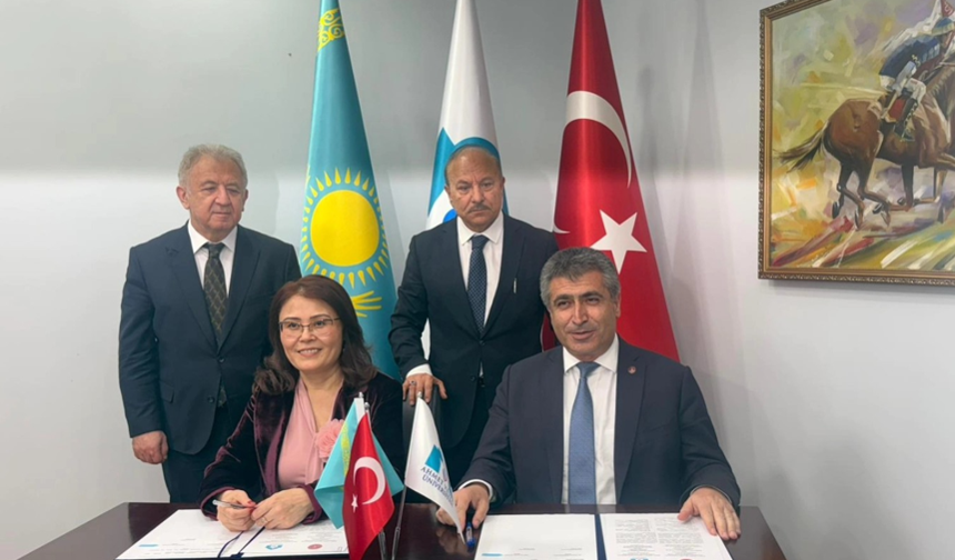 NEVÜ ile Hoca Ahmet Yesevi Üniversitesi Arasında İş Birliği Protokolü