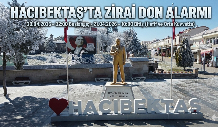 Hacıbektaş'ta Zirai Don Alarmı: Üreticiler Dikkat!