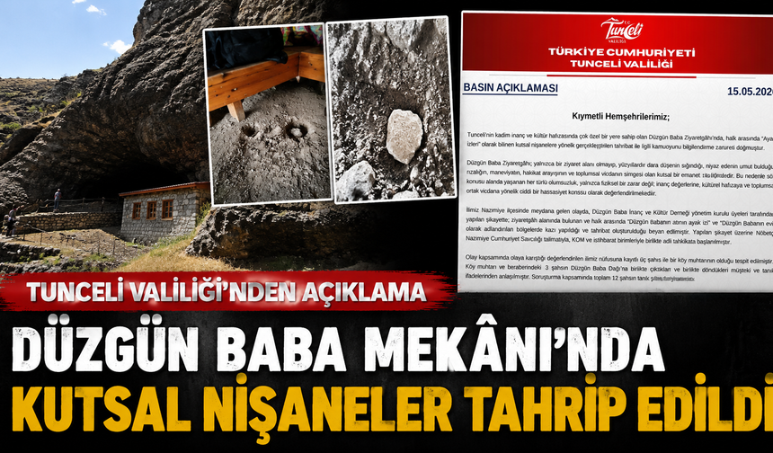 Tunceli Valiliği’nden Düzgün Baba Açıklaması: Soruşturma Başlatıldı