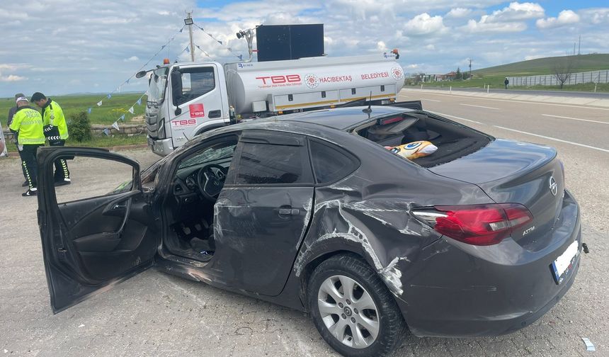 Hacıbektaş’ta Tek Taraflı Trafik Kazası: 1 Yaralı