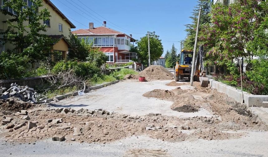 Hacıbektaş’ta Altyapı Sonrası Üstyapı Çalışmaları Hız Kazandı