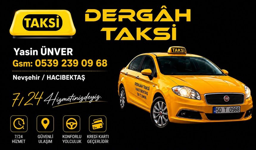 Hacıbektaş’ta Dergâh Taksi Ailesine Yeni İsim: Yasin Ünver Göreve Başladı